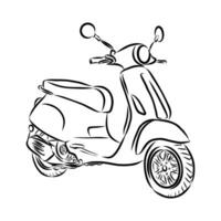 scooter vector sketch