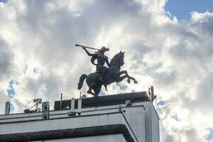 Moscow, Russia - 07.21.2021 - Facade of the Victory museum. History photo