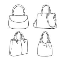 handbag vector sketch