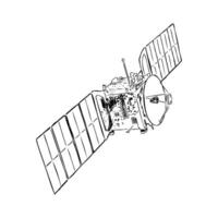 spaceship vector sketch