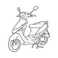 scooter vector sketch