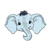 cartoon elephant vector sketch