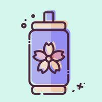 Icon Canned Water. related to Sakura Festival symbol. MBE style. simple design editable. simple illustration vector