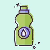 Icon Bleach. related to Laundry symbol. MBE style. simple design editable. simple illustration vector