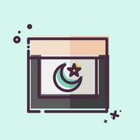 Icon Ramada. related to Ramadan symbol. MBE style. simple design editable. simple illustration vector