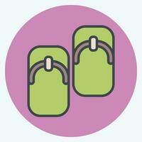 Icon Geta. related to Sakura Festival symbol. color mate style. simple design editable. simple illustration vector