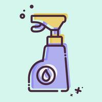 Icon Chemistry. related to Laundry symbol. MBE style. simple design editable. simple illustration vector