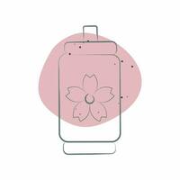 Icon Canned Water. related to Sakura Festival symbol. Color Spot Style. simple design editable. simple illustration vector