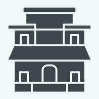 Icon Alhambra. related to Spain symbol. glyph style. simple design editable. simple illustration vector