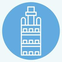 Icon Girada. related to Spain symbol. blue eyes style. simple design editable. simple illustration vector
