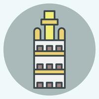 Icon Girada. related to Spain symbol. color mate style. simple design editable. simple illustration vector