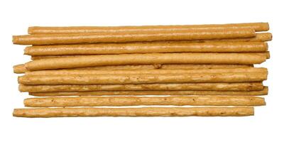 White wheat flour sticks on isolated background photo