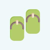 Icon Geta. related to Sakura Festival symbol. flat style. simple design editable. simple illustration vector