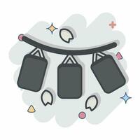 Icon Lantern. related to Sakura Festival symbol. comic style. simple design editable. simple illustration vector