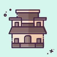 Icon Alhambra. related to Spain symbol. MBE style. simple design editable. simple illustration vector
