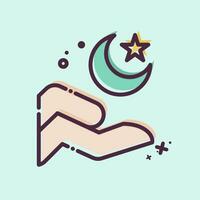 Icon Islam. related to Ramadan symbol. MBE style. simple design editable. simple illustration vector