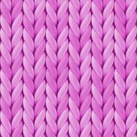 Knitted seamless pattern with pink woolen cloth. Realistic yarn texture. Vector illustration for background, wallpaper, wrapping paper, web page backdrop,