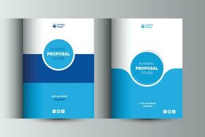 Business Proposal Catalog Cover Design Template Concepts vector