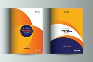 Corporate Business Proposal Catalog Cover Design Template Concepts vector