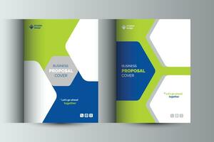 Business Proposal Catalog Cover Design Template Concepts vector