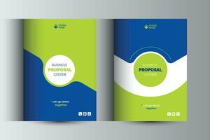 Business Proposal Catalog Cover Design Template Concepts vector