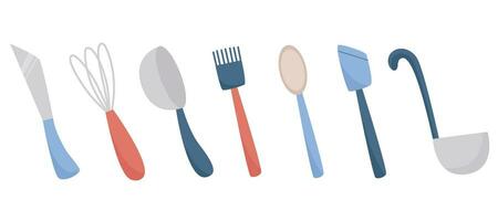 Hand drawn set of kitchen items vector