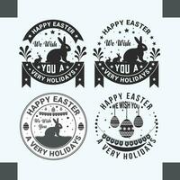 Best Easter Day Badge Design. vector