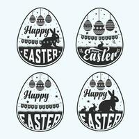 Best Easter Day Badge Design. vector