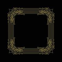 Vintage Square Royal Border Frame with Ornaments vector