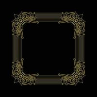 Vintage Square Royal Border Frame with Ornaments vector