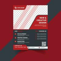 Creative flyer design template vector