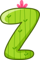 Cactus Alphabet Letter Z png