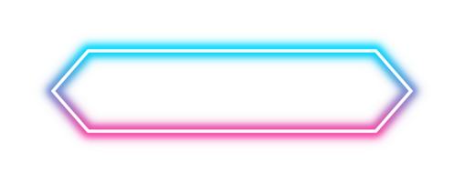 neon ljus ram png