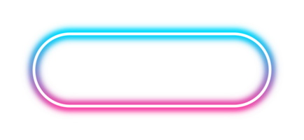 neon ljus ram png