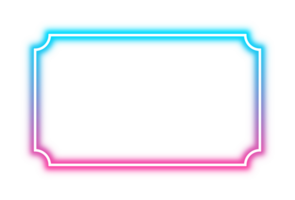 cornice di luce al neon png