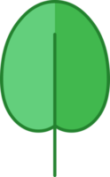 icono de hoja verde png