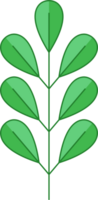 icône de feuille verte png