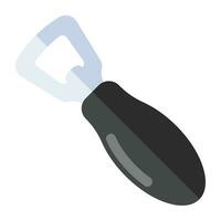 An icon design of bottle opener vector