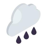 icono de lluvia en un diseño perfecto vector