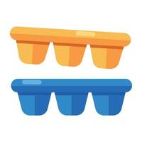 Perfect design icon of ice cube plastic tray vector