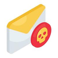 creativo diseño icono de correo hackear vector
