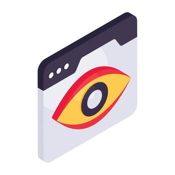 un icono diseño de web supervisión vector