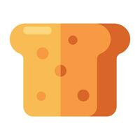 Modern design icon of healthy breakfast, toast vector