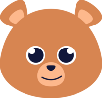 Urso animal cabeça png