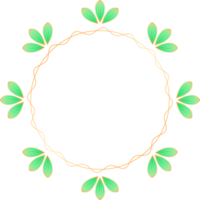 feuille couronne Cadre png