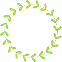 Leaf Wreath Frame png