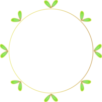 Leaf Wreath Frame png