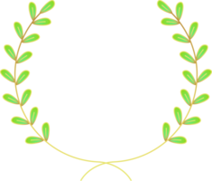 Leaf Wreath Frame png