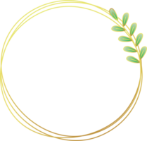 Leaf Wreath Frame png