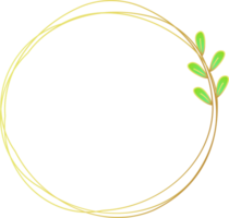 Leaf Wreath Frame png